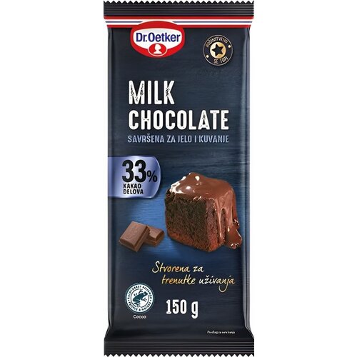 Dr. Oetker COKOLADA ZA JELO I KUVANJE MLECNA DR OETKER 150G Cene