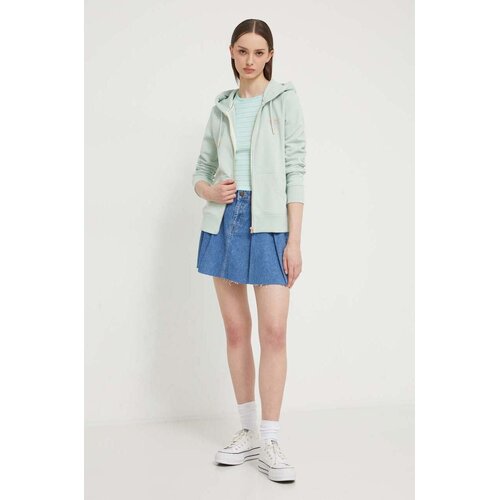 Superdry Bombažen top zelena barva Slike