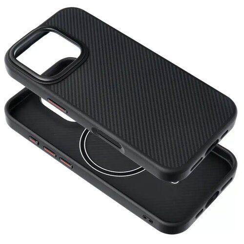Carbon Elite Mag Cover maska kompatibilna s MagSafeom za iPhone 16 crna Slike