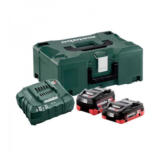 Metabo baterijski komplet sa punjačem 18V Basic Set 1 x 4.0 Ah + 1 x 5.5Ah LiHD 685136000 Cene