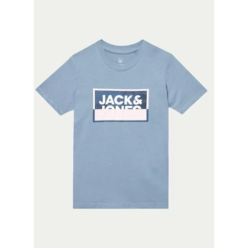 Jack & Jones Majica Jcologan 12259922 Modra Regular Fit