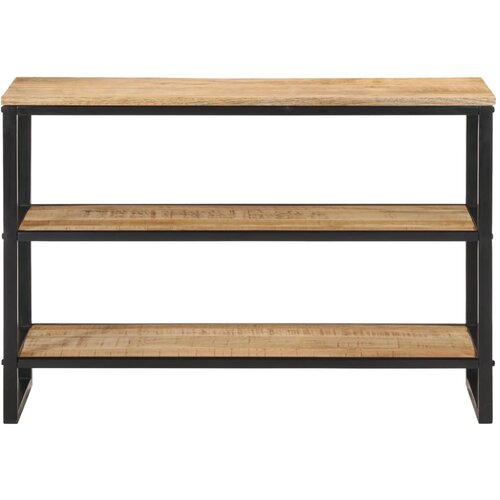 Maison Chic konzolna miza - miza ob steni 100x35x70 cm trden neobdelan mangov les, (21786586) Cene