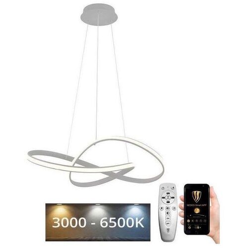  Brilagi-LED prigu&scaron;iva luster na sajli COSMOWAVE LED/70W/230V 3000-6500K srebrni sa daljinskim upravljačem Cene
