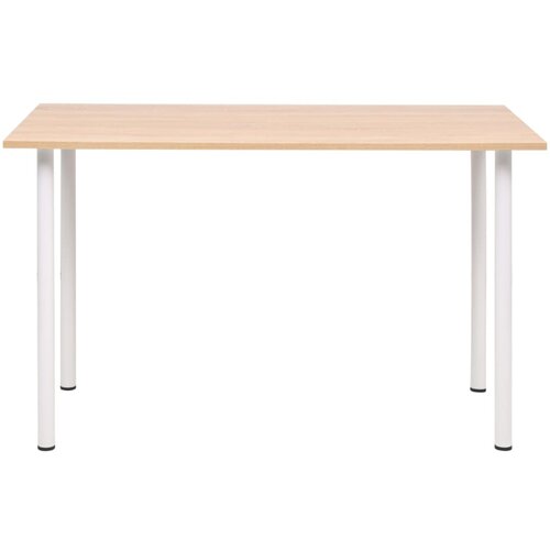  Blagovaonski stol 120 x 60 x 73 cm boja hrasta i bijela Slike