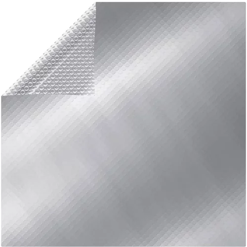 vidaXL Pokrivalo za bazen srebrno 549x274 cm PE