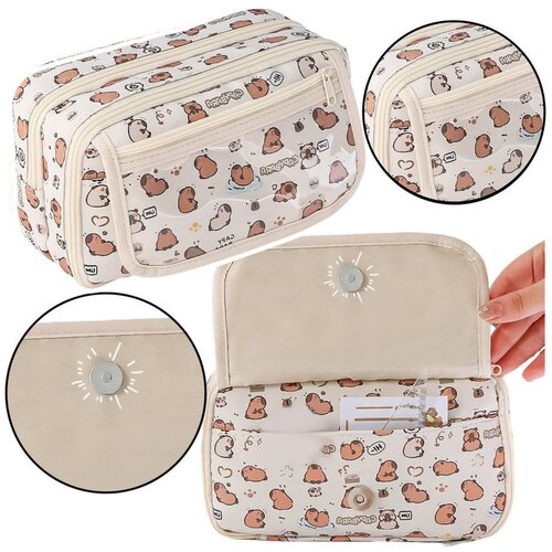 Školski set pernica Capybara bijela 21 cm Cijene