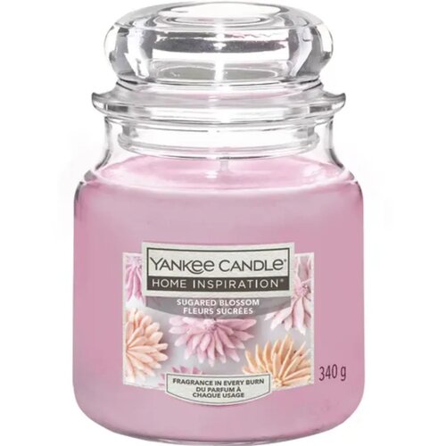 Yankee Candle Home Inspiration sveča v kozarcu Sugared Blossom - Medium Cene