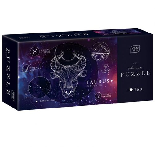 Puzzle 250 KOM ZODIAC 2 TAURUS (BIK) INTERDRUK * DO ISTEKA ZALIHA Slike
