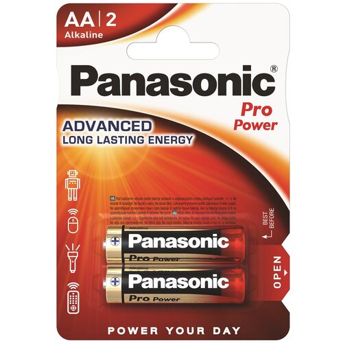 Panasonic Baterije PANASONIC LR6PPG/2BP Alakline Pro Power Slike