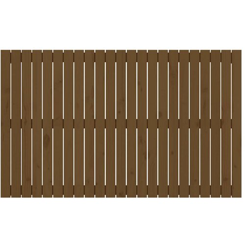  Zidno uzglavlje smeđa boja meda 147x3x90 cm od masivne borovine Slike