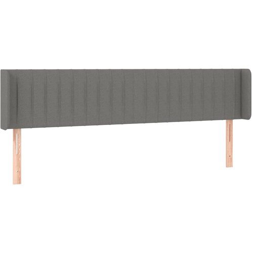 Maison Chic vzglavna omarica - nočna omarica - posteljna omarica z u&amp;scaron;esi temno sivo 203x16x78/88 cm blago, (21712245) Slike