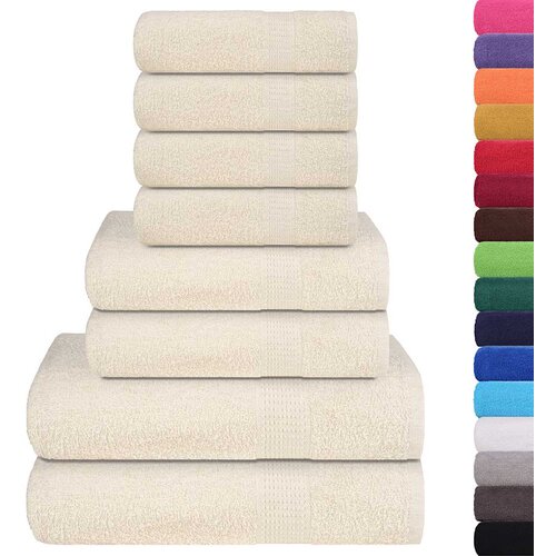  Set ručnika FROGN od 8 dijelova krem boje 360 g/m&amp;sup2; Slike