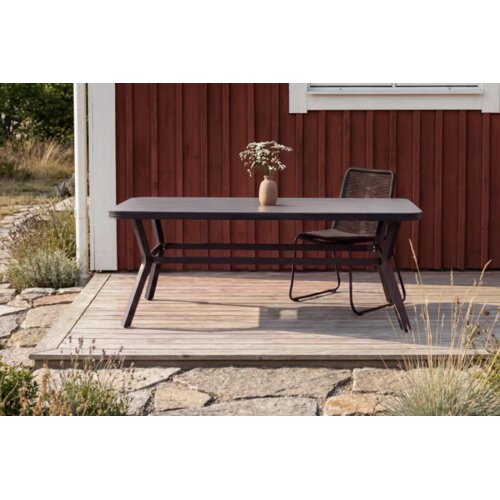 Venture Home Virya pravokutni vrtni blagovaonski stol 200 &times; 100 cm, crni Cijene
