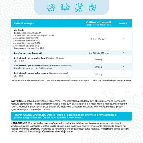 Kaltex probiotic + prebiotic: 10 milijardi cfu za varenje i imunitet creva Slike