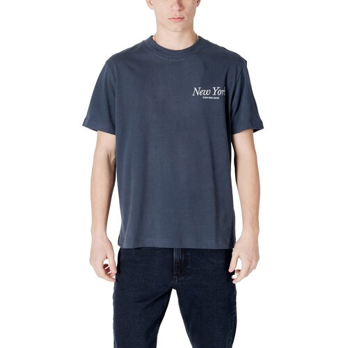Calvin Klein Jeans Majice s kratkimi rokavi NEW YORK SCRIPT TEE J30J326862 pisana Cene