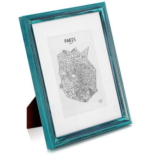 Casa Chic Lancaster, okvir za slike, 24,8 x 19,3 cm, Tirkiz Cene