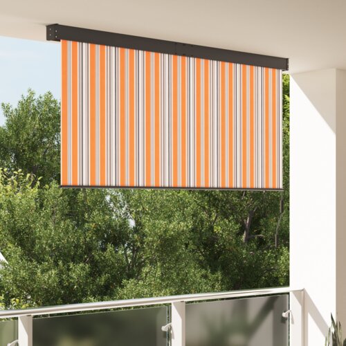  Vanjska Roleta Prugasti Podesiva Žuta i plava 200 x 250 cm tkanina Slike