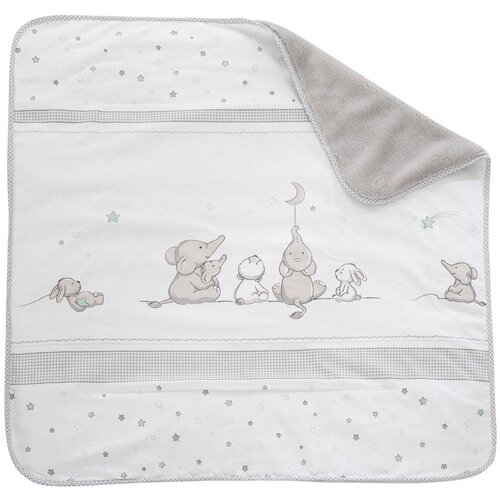 Roba Bijela/siva deka za bebe od mikropliša 80x80 cm Sternenzauber – Cijene