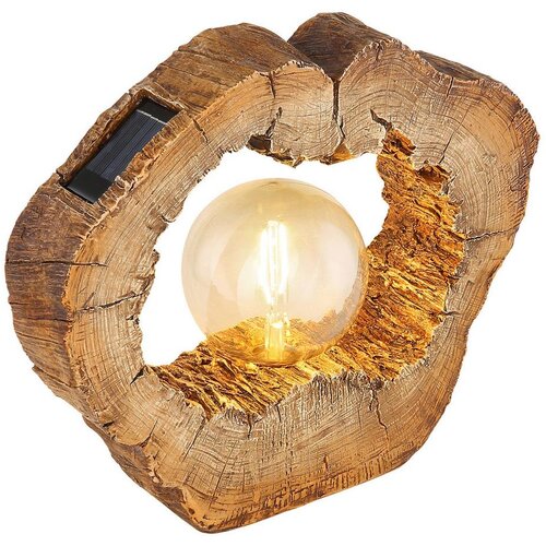Globo Solarna Svetilka Woodlight, S Sijalko Slike