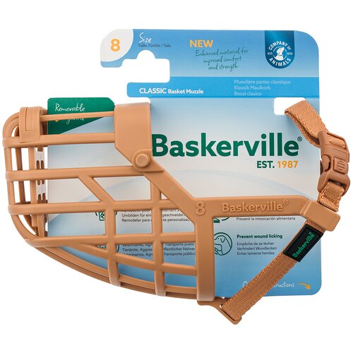 Baskerville Classic brnjica, bež - Veličina 8 Slike