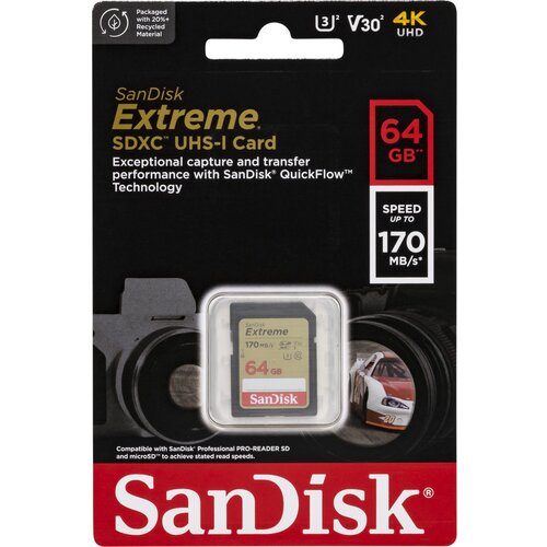San Disk Extreme SDXC 64GB UHS-I C10 U3 V30 Cijene
