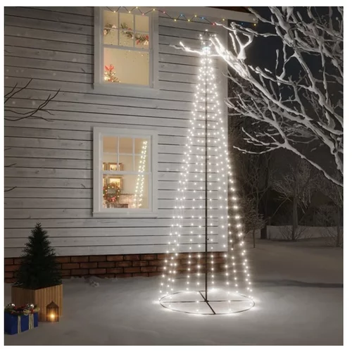  Novoletna jelka stožec 310 hladno belih LED lučk 100x300 cm