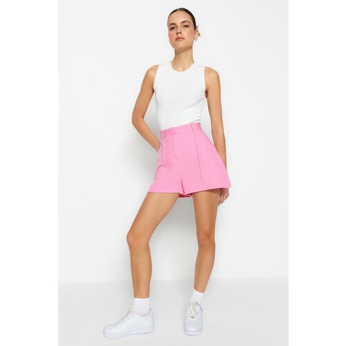 Trendyol Shorts - Pink - High Waist Slike