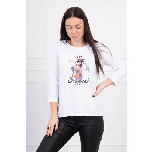 Blouse with print Original white Cijene