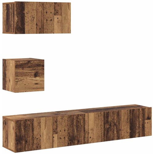vidaXL Komplet TV omaric 3 pcs Star les Konstruiran les, (5000132347) Cene