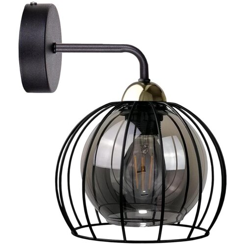  Zidna lampa SOLO BLACK 1xE27/60W/230V crna/zlatna Cene