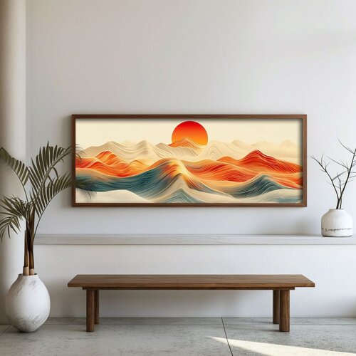WALLXPERT FAH160-120 Multicolor Decorative Framed MDF Painting Cene