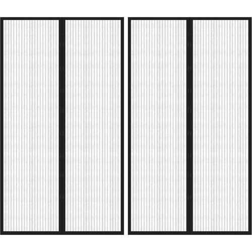  Zastori protiv insekata 2 kom s magnetima 200 x 80 cm crni Cene