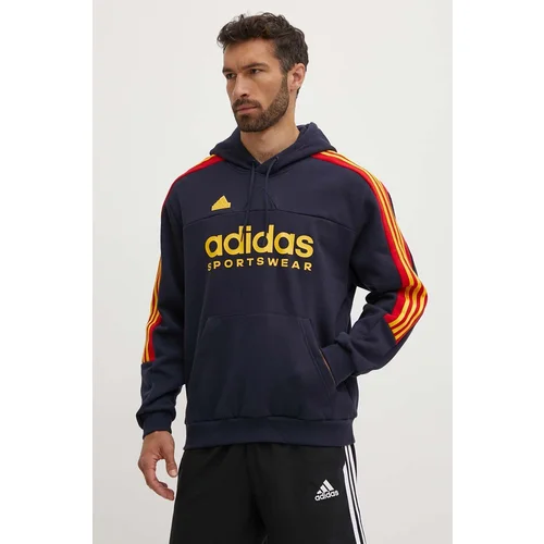 Adidas Pulover Tiro moški, mornarsko modra barva, s kapuco, IY4531