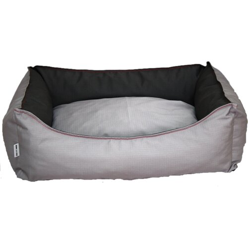 Pet Line Krevet za pse, 80x60cm, Sivo-crni Cene