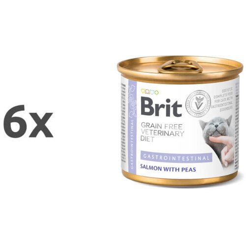 Brit veterinary diet Brit GF Veterinarska dieta za mačke Gastrointestinal, 200g 6 x 200 g Cene