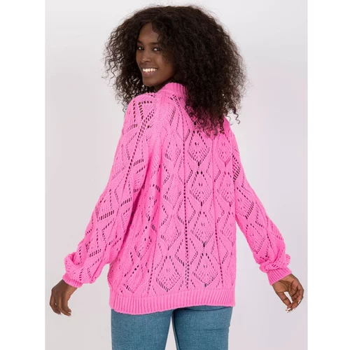 Fashion Hunters Pink cardigan with decorative buttons RUE PARIS
