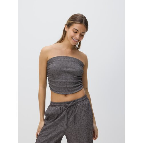 Reserved LADIES` TOP - tamnosivo Cijene