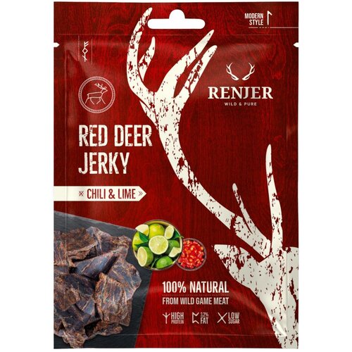 Renjer Sušeno meso jelena Deer Jerky 15 x 25 g chilli and lime Cene