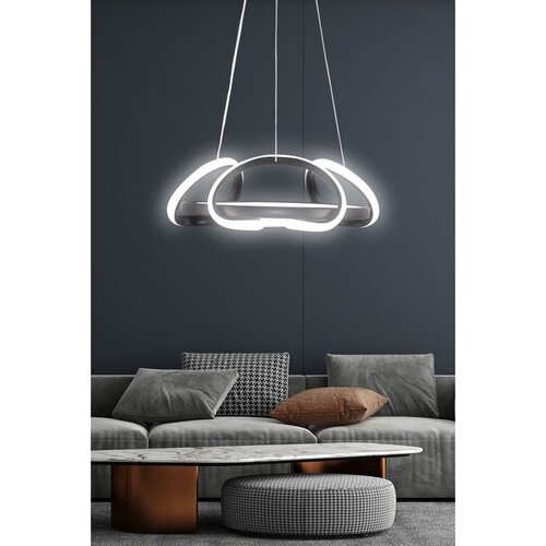 Opviq arcturus black-white light black chandelier Slike