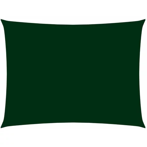 vidaXL Senčno jadro oksford blago pravokotno 6x7 m temno zeleno
