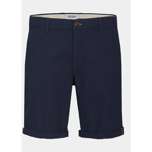 Jack & Jones Kratke hlače iz tkanine Fury 12206889 Mornarsko modra Regular Fit