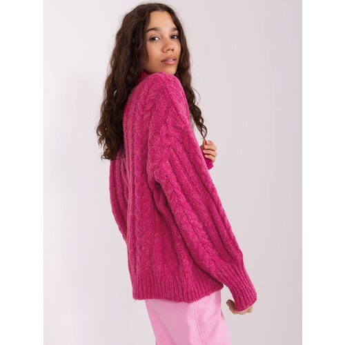 Wool Fashion Italia Sweater-AT-SW-2363-2.04P-Fuchsia Cene