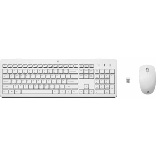 Hp tastatura+miš 230 bežični set/US/3L1F0AA/bela Slike