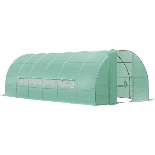 Outsunny Tunelski vrtni rastlinjak za gojenje rastlin iz PE 600 × 300 × 200 cm, (20747977) Cene