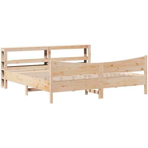 vidaXL Okvir kreveta s uzglavljem 180 x 200 cm masivna borovina Cene