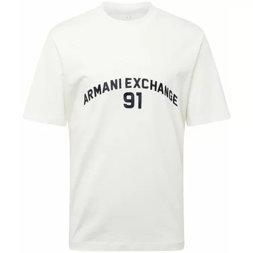 Armani_Exchange Majica črna / off-bela