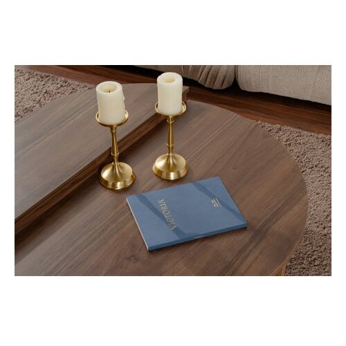 Hanah home Nordure Club set stolova Orion, 90x60x30, 85x30x35cm, 2 dijela, Smeđa Slike