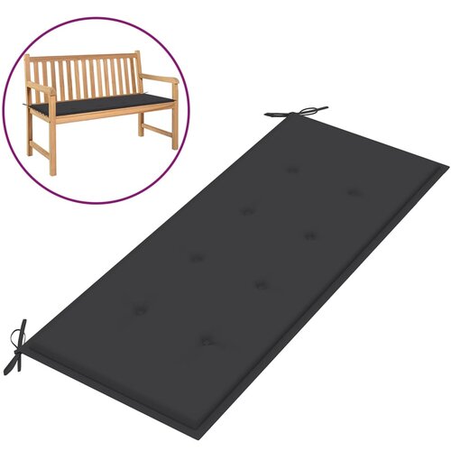 vidaXL Blazina za vrtno klop antracitna 120x50x3 cm Cene