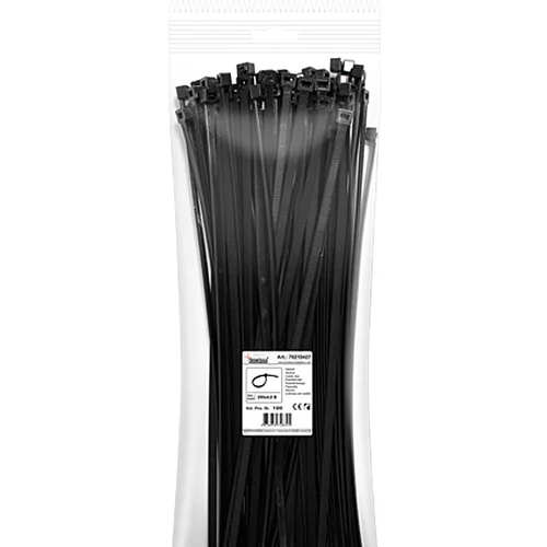 x elektro vezice (crne boje, 290 4,8 mm, 100 kom.)