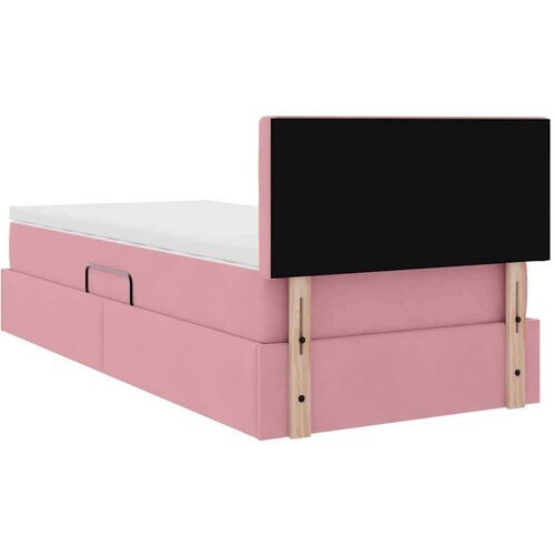  Krevet s od storage s madracem Ružičasta 90 x 200 cm Bar&amp;scaron;un Slike